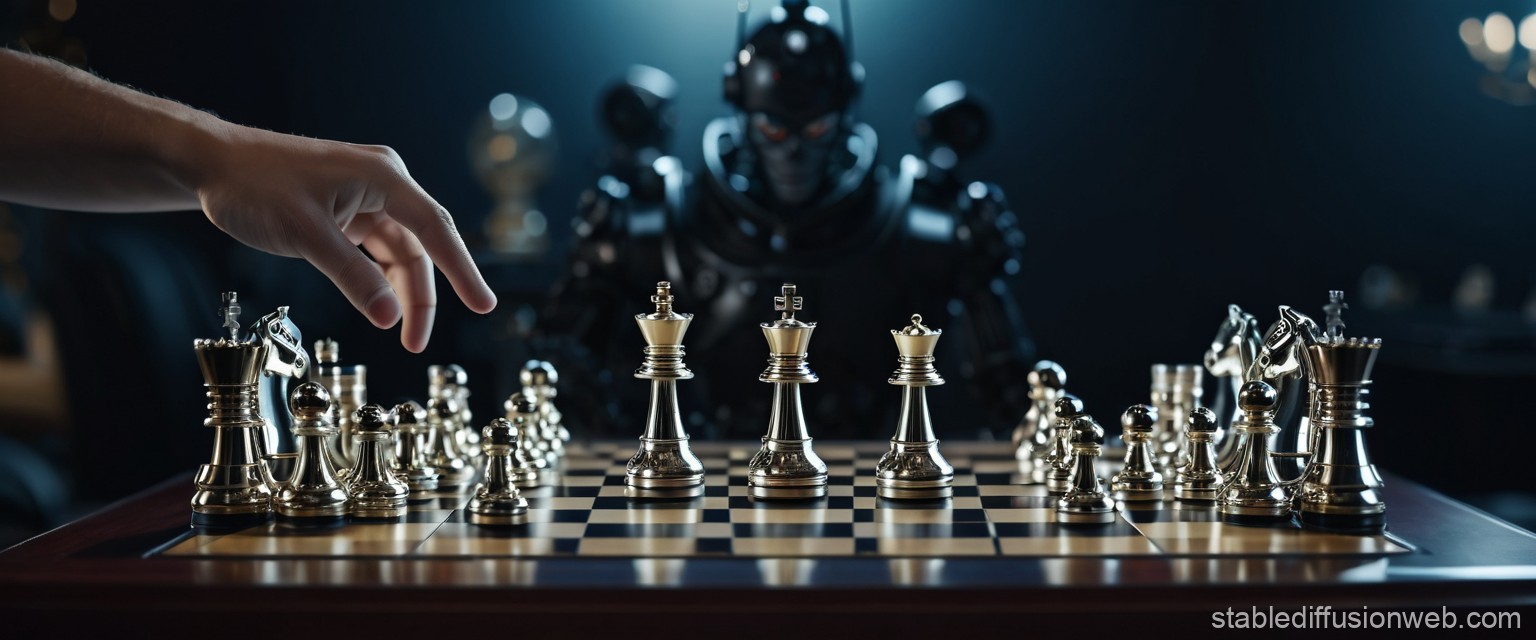 Robot playing chess